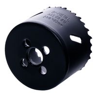 Коронка биметаллическая по металлу 60мм, крупный зуб, Hilberg Bi-Metal Cobalt 8% (М42),
