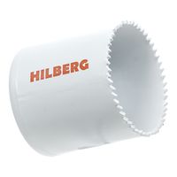 Коронка биметаллическая по металлу 44мм, мелкий зуб, Hilberg Bi-Metal Cobalt 8% (М42),
