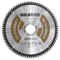 Диск пильный Hilberg Industrial Ламинат 200*30*80Т