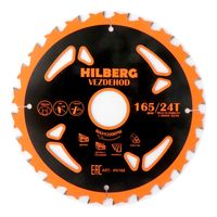 Диск пильный Hilberg Vezdehod 165*30*24Т*7 град.