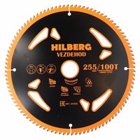 Диск пильный Hilberg Vezdehod 255*30*100Т*7 град.