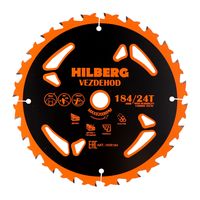 Диск пильный Hilberg Vezdehod 184*16*24Т*18 град. (reverse)