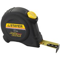 Рулетка STAYER "MASTER" AUTOLOCK, автостоп, 5м/19мм, 2-34126-05-19_z01