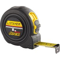 Рулетка STAYER "PROFI" AREX, упрочненное полотно, 8м/25мм, 3410-08_z01