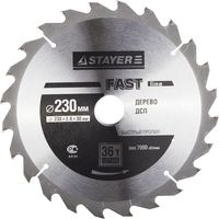 Диск пильный STAYER MASTER "OPTI-Line" по дереву, 230х30мм, 36Т, 3681-230-30-36
