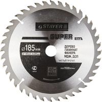 Диск пильный STAYER MASTER "SUPER-Line" по дереву, 185х20мм, 40Т, 3682-185-20-40