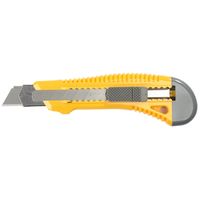 Нож STAYER "STANDARD" с выдвижным сегмент. лезвием, пластмасс. упроч.,18мм, 913