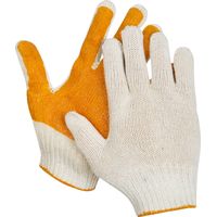 Перчатки STAYER "МASTER" трикотажные, 7 класс, х/б, обливные, L-XL, 11405-XL