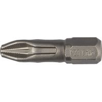 Биты KRAFTOOL "ЕХPERT" торсионные кованые, Cr-Mo сталь, C 1/4", PZ3, 25мм, 2шт, 26123-3-25-2
