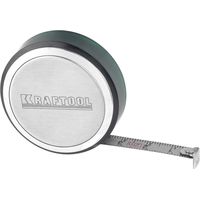 Рулетка KRAFTOOL, SuperKompakt, корпус из нержавеющей стали, 2м/8мм, 34147-02