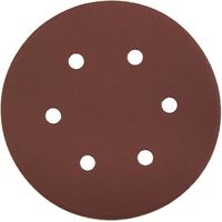 Круг шлифовальный ЗУБР "МАСТЕР", 6 отверстий, Р320, 150мм (5шт), 35566-150-320