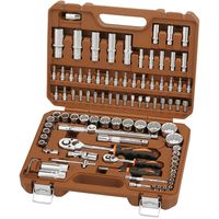Набор инструмента универсальный 1/4", 1/2"DR с головками торцевыми 12-гранными 1/2"DR, 94 предмета