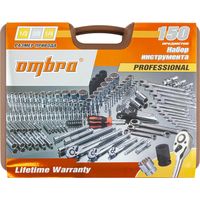 Специальный набор инструмента, торцевые головки 1/4", 3/8", 1/2"DR, 4-32 мм и SAE 5/32"--1-1/4", ударные торцевые головки 1/2"DR, 17-23 мм, 150 предметов