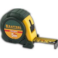 Рулетка KRAFTOOL с нейлоновым покрытием, обрезин корпус, 5/25мм, 34122-05-25_z01