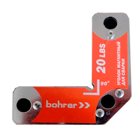 Уголок магнитный для сварки Bohrer R3 45°\90°\135° 20LBS (до 11 кг удержание) (блистер)