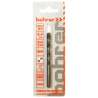 Сверло по металлу Bohrer серия Мастер 11,0 мм (HSS-G) DIN 338 RN (1 шт в блистере)