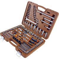 Специальный набор инструмента, торцевые головки 1/4", 3/8", 1/2"DR, 4-32 мм и SAE 5/32"--1-1/4", ударные торцевые головки 1/2"DR, 17-23 мм, 120 предметов