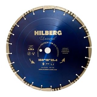 Диск алмазный Trio-Diamond Hilberg Universal Laser 350*10*25,4/12 мм, HM708