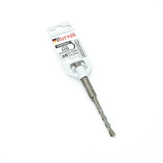 Бур SDS+ Ritter Eco 2-plus 6х 50/110 (W-образная увеличенная твердосплав. напайка, спираль с доп. пазом для быстрого пылеотвода)