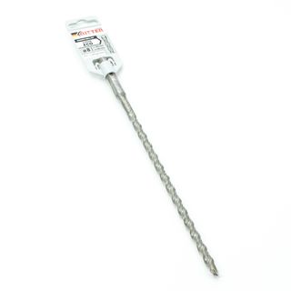 Бур SDS+ Ritter Eco 2-plus 8х200/260 (W-образная увеличенная твердосплав. напайка, спираль с доп. пазом для быстрого пылеотвода)