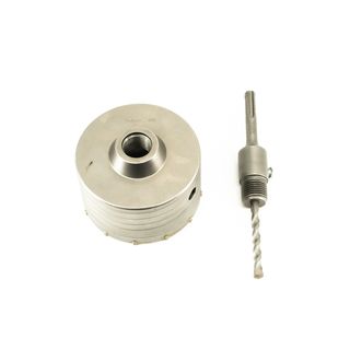 Коронка SDS+ Bohrer 100 мм по бетону твердосплавная ударная (в сборе с держателем)