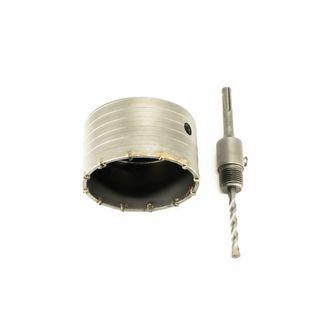Коронка SDS+ Bohrer 100 мм по бетону твердосплавная ударная (в сборе с держателем)