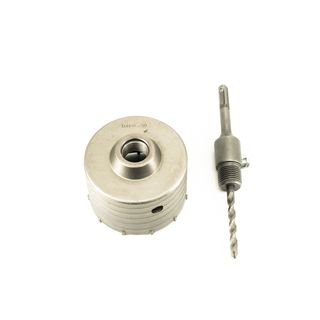 Коронка SDS+ Bohrer 90 мм по бетону твердосплавная ударная (в сборе)