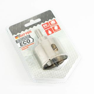 Коронка алмазная Ritter Eco по стеклу и керамограниту 50 мм (блистер)