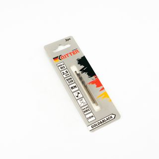 Сверло по металлу Ritter EC 2,5 мм (HSS-G M2 Gold&Black) DIN 338 RN (2 шт в блистере)