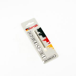 Сверло по металлу Ritter EC 3,2 мм (HSS-G M2 Gold&Black) DIN 338 RN (1 шт в блистере)