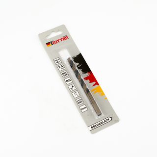 Сверло по металлу Ritter EC 7,5 мм HSS-G M2 (Gold&Black) DIN 338 RN (1 шт в блистере)