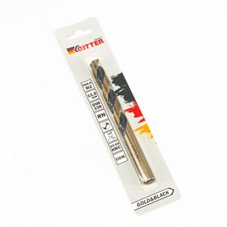Сверло по металлу Ritter EC 12,5 мм (HSS-G M2 Gold&Black) DIN 338 RN (1 шт в блистере) (250/50/1)