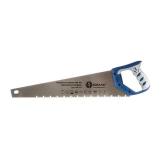 Ножовка по дереву КОБАЛЬТ 500 мм, шаг 3,5 мм/ 7 TPI, закаленный зуб, 3D-заточка, 2-компон. рук., переменный пр-ль 248-832