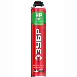 Пена монтажная ЗУБР PRO HP, с низким расширением, пистолетная, всесезонная, 800мл, SVS, 41148