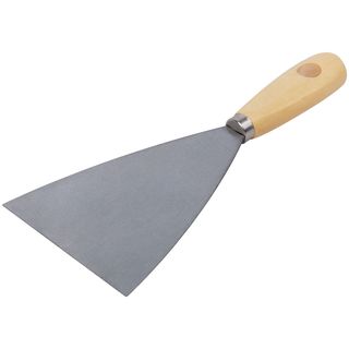 Шпатель с деревянной ручкой 100 мм FIT DIY 06100