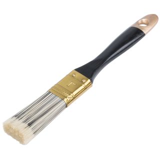 Кисть флейцевая "Стайл", искусственная черно-белая щетина, деревянная ручка  1" (25 мм) FIT IT 01183