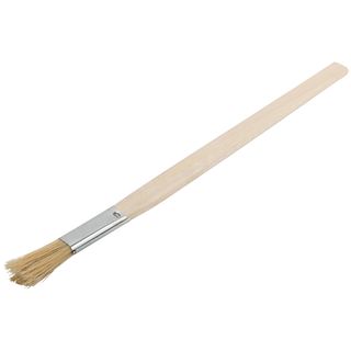Кисть узкая, натуральная светлая щетина, деревянная ручка 15 мм FIT IT 01245