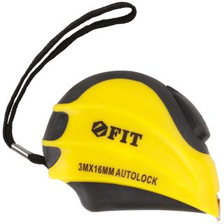 Рулетка с автостопом "Инфинити" 3 м x 16 мм FIT IT 17348