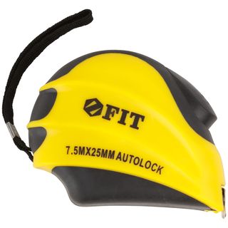 Рулетка с автостопом "Инфинити" 7,5 м x 25 мм FIT IT 17350