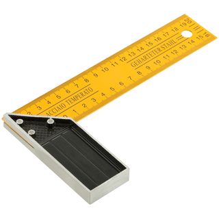 Угольник столярный желтый усиленный 200 мм FIT IT 19420
