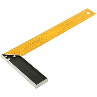 Угольник столярный желтый усиленный 350 мм FIT IT 19435