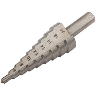 Сверло ступенчатое HSS ( Р6М5 ) по металлу, 9 ступеней, 4-20 мм FIT IT 36395