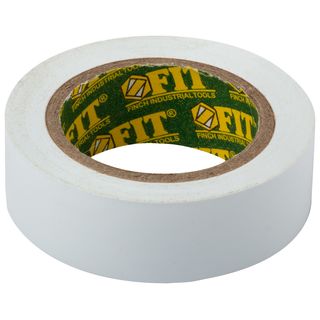 Изолента PVC 19 мм. х 0,13 мм х 10 м ( белая ) FIT IT 11009