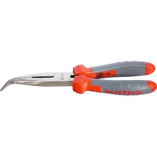 Длинногубцы изогнутые, 200 мм, двухкомпонентные рукоятки Matrix Professional 17404
