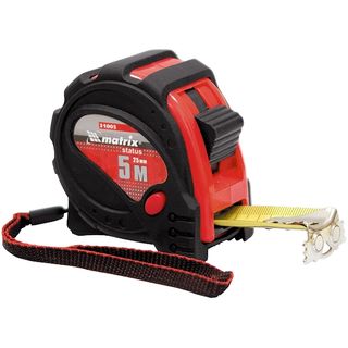 Рулетка Status Magnet 3 fixations, 10 м х 32 мм, обрезиненный корпус, зацеп с магнитом Matrix 31000
