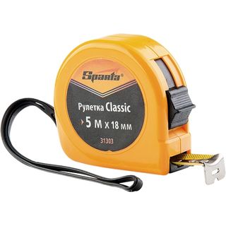 Рулетка Classic, 7.5 м х 24 мм, пластиковый корпус Sparta 31304