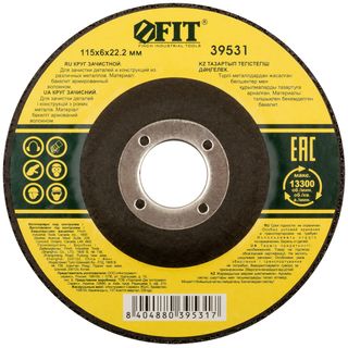 Круг зачистной по металлу 115х6,0 мм FIT IT 39531