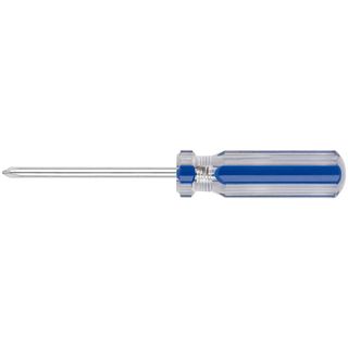 Отвертка "Техно", CrV сталь, пластиковая синяя прозрачная ручка  5х75 мм РН1 FIT IT 54323