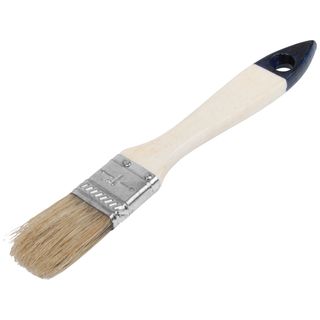 Кисть флейцевая "Лайт", натур. cветлая щетина, деревянная ручка  1" (25 мм) КУРС 00803