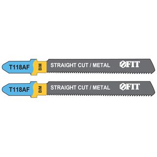Полотна по металлу, Bimetal, фрезерованные, волнистые зубья, 76/51/1,1 мм (T118AF), 2 шт. FIT HQ 40971